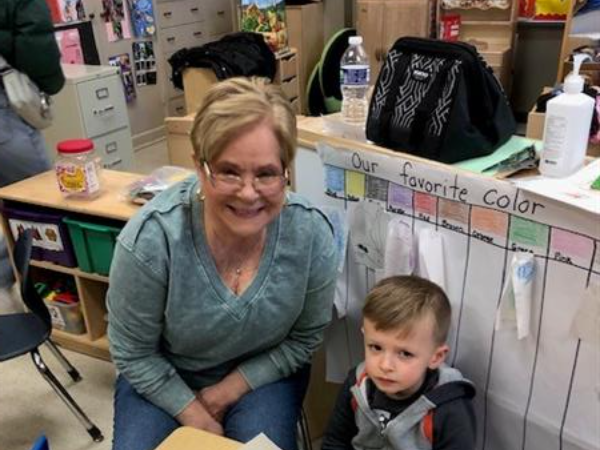 Enjoying some Stone Soup with grandma!
